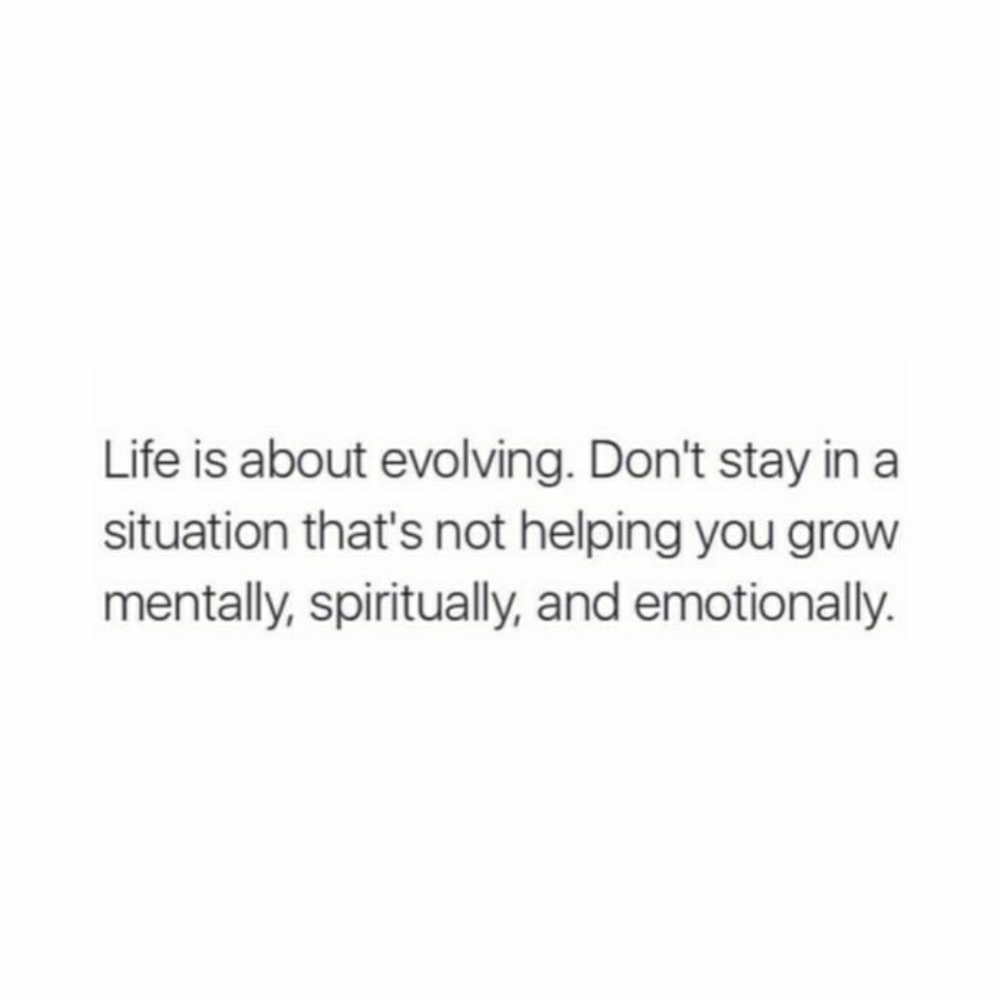 Evolve.
